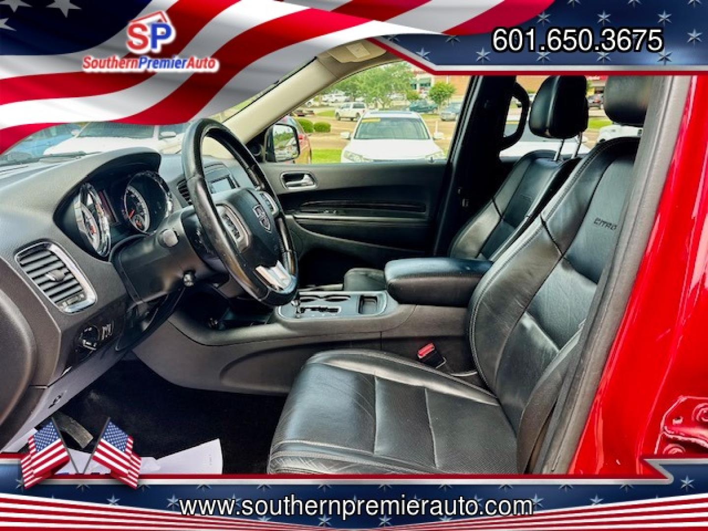 2011 RED DODGE DURANGO BOULEVARD (C (1D4RE5GG2BC) , located at 922 W. Beacon St., Philadelphia, MS, 39350, (601) 650-3675, 32.770447, -89.127151 - Photo#9